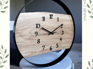 Drewniany zegar ścienny, na zamówienie (różne średnice)-1