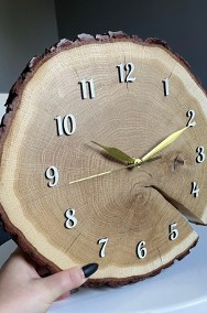 Drewniany zegar ścienny, na zamówienie (różne średnice)-2