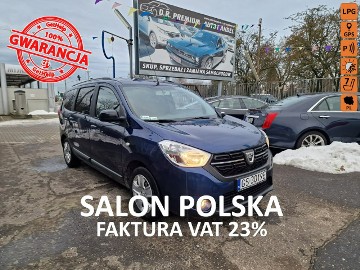 Dacia Lodgy 1.6 Benzyna + LPG 109 KM, Nawigacja, Bluetooth, USB, Klimatyzacja, H