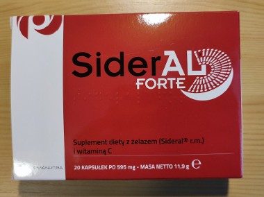 Sideral Forte (żelazo + witamina C), 20 kapsułek w jednym opakowaniu-1