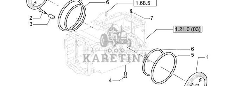 New Holland T6010 T6070 Tarcza hamulcowa 5191495-1