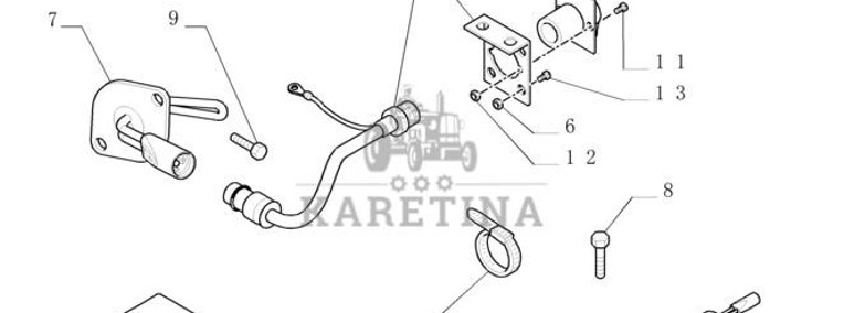 New Holland T6010 T6070 Nagrzewnica 240v 82030789-1