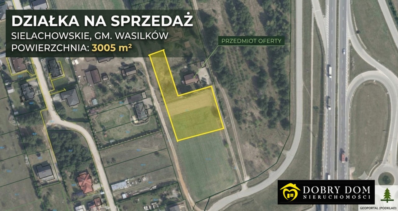 WYJĄTKOWA DZIAŁKA 3005 m² – SIELACHOWSKIE, Wasilków