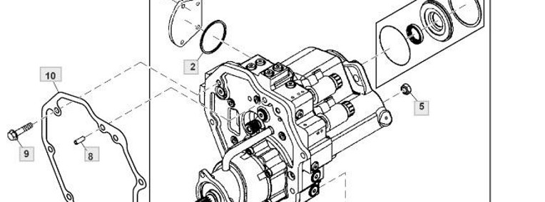 John Deere 3120 3320 3520 3720 - hydrostat silnik hydrostatyczny LVA15190-1