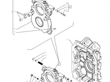 New Holland T6 T7 - obudowa wspornik WOM 87578142-2