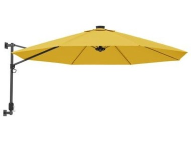 vidaXL Ścienny parasol ogrodowy, żółty, 290 cm-1