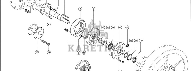 Claas Lexion 580 WAŁEK KOŁNIERZA 0006449750 (Hybryda-przekładnia regulacyjna)-1