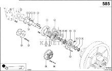 Claas Lexion 580 WAŁEK KOŁNIERZA 0006449750 (Hybryda-przekładnia regulacyjna)