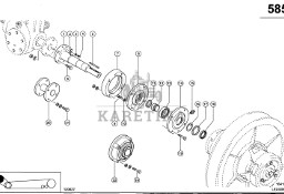 Claas Lexion 580 WAŁEK KOŁNIERZA 0006449750 (Hybryda-przekładnia regulacyjna)