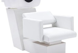 vidaXL Myjnia fryzjerska, fotel z umywalką, biała, 129x59x82 cmSKU:337180*