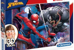 Puzzle Marvel SpiderMan 104 el. Okulary 3D Vision