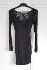Czarna sukienka koronkowa Tally Weijl 34 XS koronka czerń mała czarna