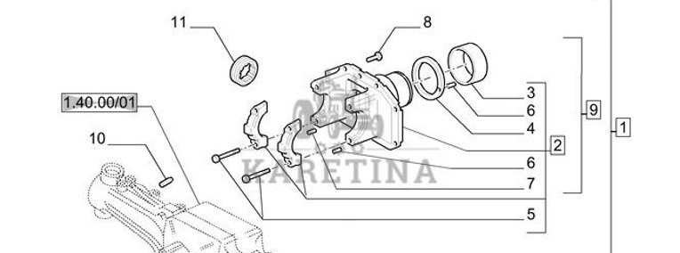 New Holland T6010 Wspornik 87523104-1