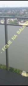Folia matowa mrożona na balkon Warszawa  Oklejamy balkony folią Folie na BALKONY-3