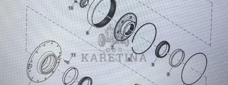 JOHN DEERE R324796/John Deere wałek zębaty/John Deere 8345R 8270R 8295R 83200R 8335R-1