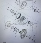 JOHN DEERE R324796/John Deere wałek zębaty/John Deere 8345R 8270R 8295R 83200R 8335R