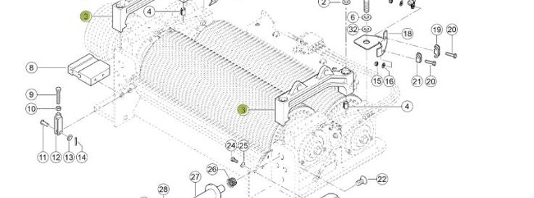 Claas Jaguar 970 - corncracker - mostek 0001254541-1