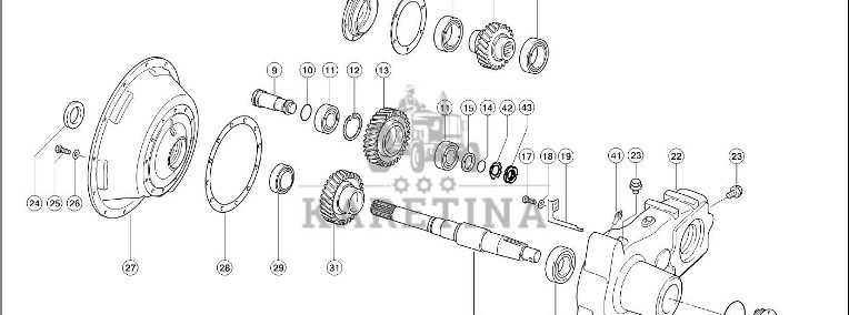 Claas Lexion 600 OBUDOWA PRZEKŁADNI 0007687692 (Przekładnia rozdzielająca)-1