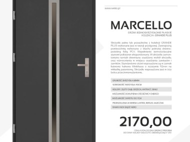 Drzwi wejściowe stalowe SETTO model MARCELLO PLUS-1