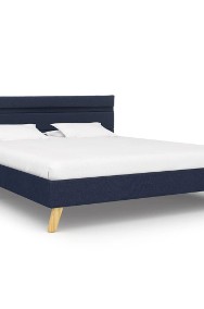 vidaXL Rama łóżka z LED, niebieska, tkanina, 120 x 200 cm 284854-2