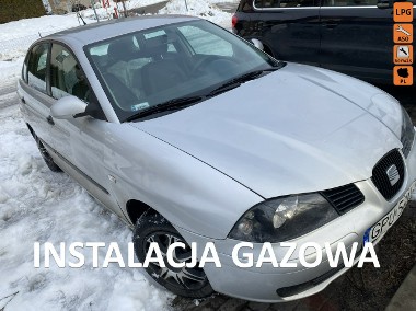 SEAT Ibiza IV 5 d, LPG, hak, polski salon, 2 klucze, przegląd do 2026, 2 kpl. kół-1