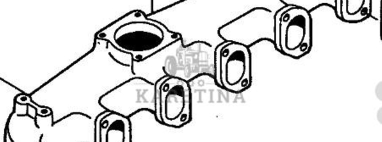 Massey Ferguson 3690 Kolektor Ssący CZĘŚCI 612DS V836322803-1