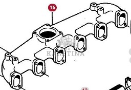 Massey Ferguson 3690 Kolektor Ssący CZĘŚCI 612DS V836322803