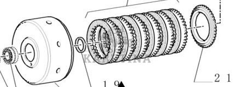 New Holland TM165 TM155 TM150 TM140 TM145 TM 180 Obudowa z tarczami Zestaw 5167836 5167875-1