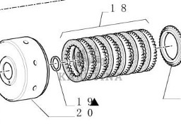 New Holland TM165 TM155 TM150 TM140 TM145 TM 180 Obudowa z tarczami Zestaw 5167836 5167875