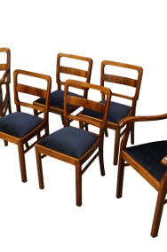Komplet - dwa fotele i cztery krzesła / art - deco / po renowacji-2