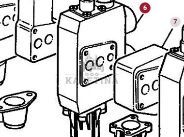 Massey Ferguson 3690 Zawór Przepływowy Rozdzielacz Dystrybutor CZĘŚCI 3582518M1-1
