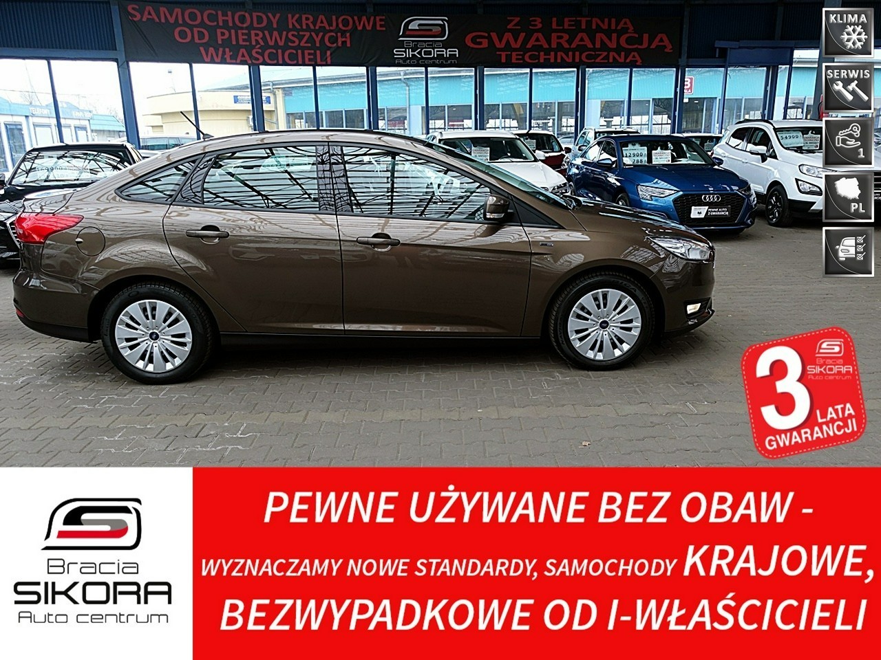 Ford Focus III Led+TEMPOMAT 3Lata GWARANCJA I-wł Kraj Bezwypad 1.6i 16V Benzyna F23