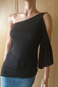 Czarna bluzka damska-2