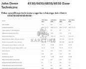 John Deere 6530 / John Deere 6630 - Zwolnica - Zwrotnica - Półoś - Skrzynia - Silnik - Siłowniki