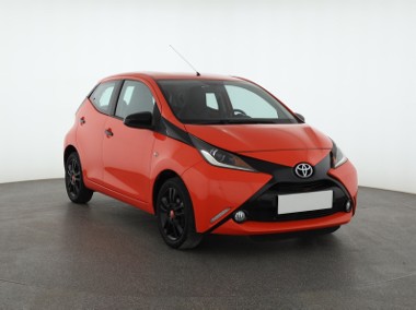 Toyota Aygo , Salon Polska, Skóra, Klimatronic, Tempomat,-1