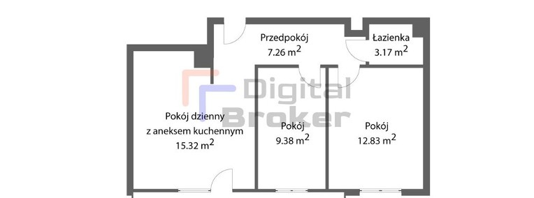 Apartamenty pod Sosnami II, 48m2 3 pok, Cesja! -1