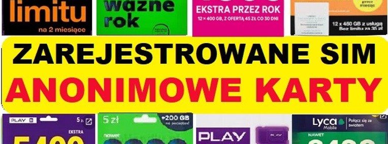 Polskie zarejestrowane karty SIM prepaid startowki zdalna rejestracja kart Radom-1