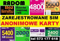 Polskie zarejestrowane karty SIM prepaid startowki zdalna rejestracja kart Radom