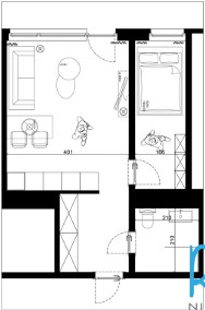 Mieszkanie 38.20m2| 2 pokoje |balkon| Tysiąclecia-2