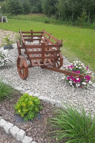 Wóz/fura drewniana do dekoracji ogrodu-2