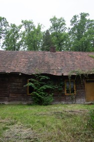 Dom drewniany w lesie, leśniczówka, działka budowlana w lesie -2
