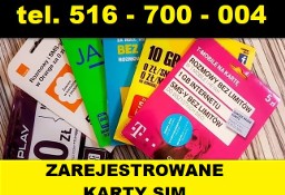 Działające zarejestrowane karty SIM Dąbrowa Górnicza starter komorkowe karty SIM