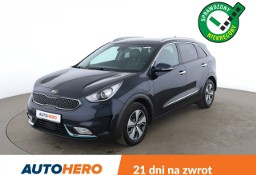 Kia Niro Plug-In, półskóra, navi, kamera i czujniki parkowania, grzana kanapa