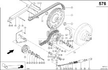 Claas Lexion 600 ROLKA PROWADZĄCA 0006675520 (Napęd hybrydowy, 1. stopień)