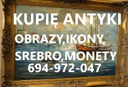 KUPIĘ ANTYKI, SREBRA, ZEGARKI,MONETY,IKONY,FIGURY,RZEŹBY