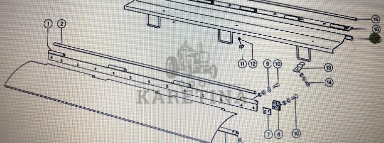 Blacha Prowadzącą Do Claas Mega 370-360-1