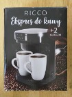 Ekspres do kawy RICCO + 2 kubeczki, czarny
