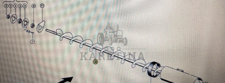 Ślimak powrotu Claas Mega 370-340 Nr kat. 000 678 297 2 Nr kat. 000 678 297 2-1