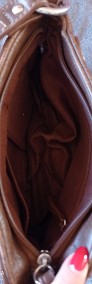 torebka vintage Fiorelli skóra naturalna brąz-4