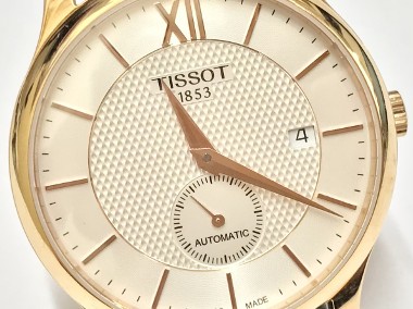 TISSOT Tradition AUTOMATIC T063428A Zegarek męski ZŁOTA koperta jak NOWY-1